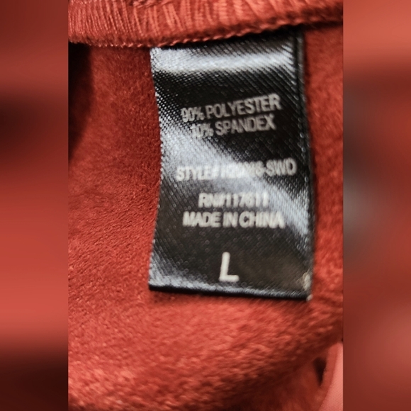 Luxurious Rust Wrap Faux Suede Skirt - Picture 7 of 7